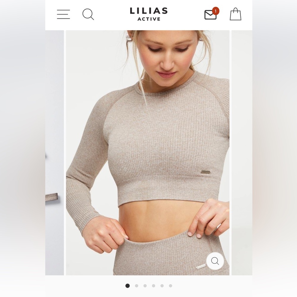 NWT Lilias Active Set Ribbed Knit XS-S
